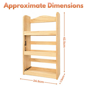 3 Tier Wooden Spice Rack Kitchen Storage Shelf