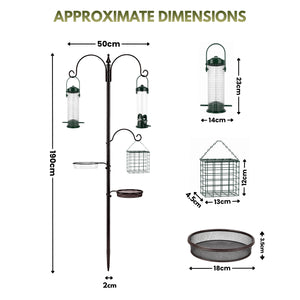 3 Arm Wild Bird Feeding Station
