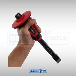 Professional cold steel chisel with ergonomic grip handle.