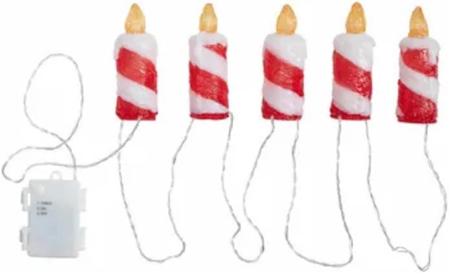 LED flickering candle Christmas string lights