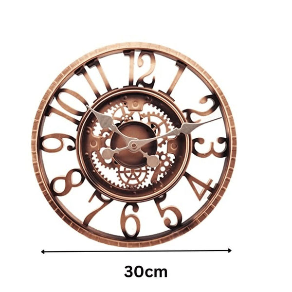 Decorative bronze resin outdoor clock