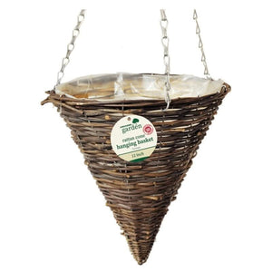 30cm cone shaped garden hanging basket