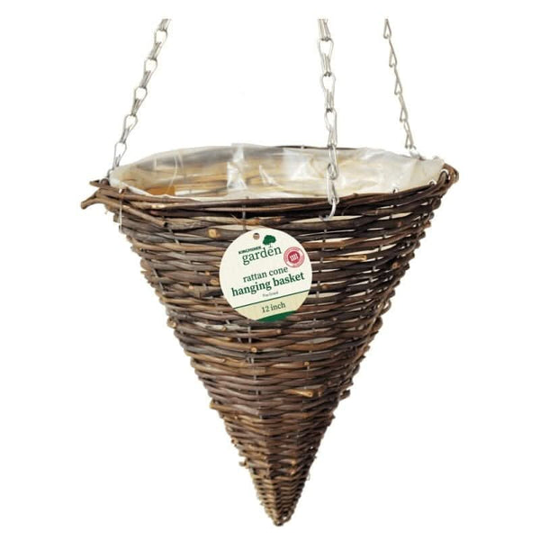 30cm cone shaped garden hanging basket