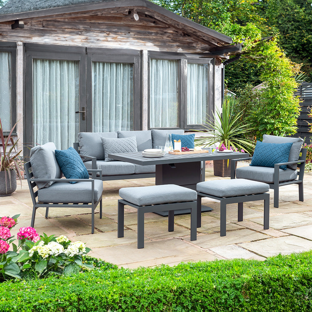 Titchwell Lounge Set with Gas Adjustable Table