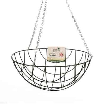 16" Green Metal Garden Indoor Outdoor Hanging Baskets