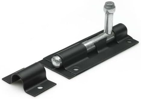 Garden Mile Sliding Black Door Bolt | High-Quality Hardware - HomeSecure