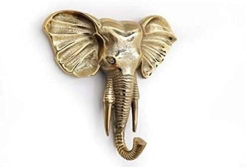 Novelty Gold Elephant Animal Hook Key Holder