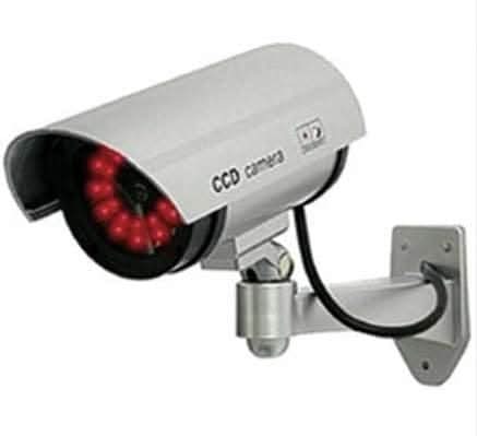 Silver Wall Mounted Dummy CCTV Camera