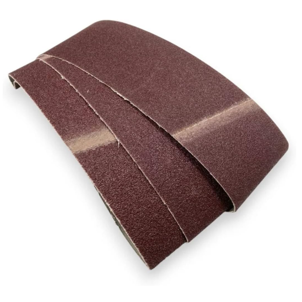 3pc 60 x 400mm Assorted Sanding Belts for Wood Finishing