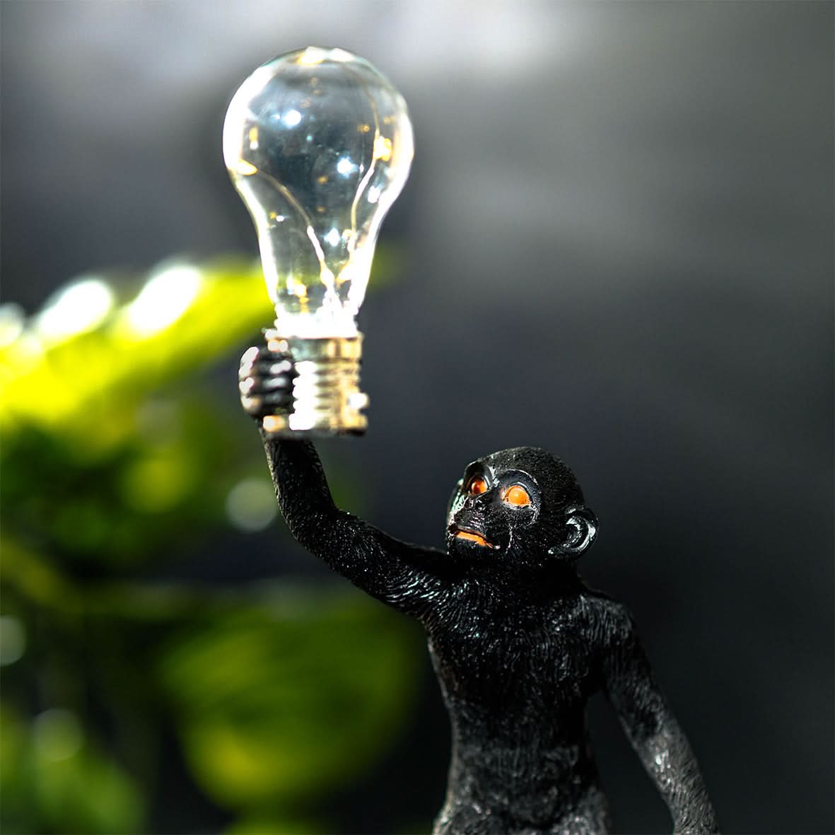 Led Monkey Solar LED Spider Monkey Statue - Jungle Lighting Novelty Primate Night