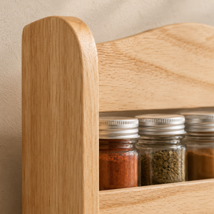 3 Tier Wooden Spice Rack Kitchen Storage Shelf