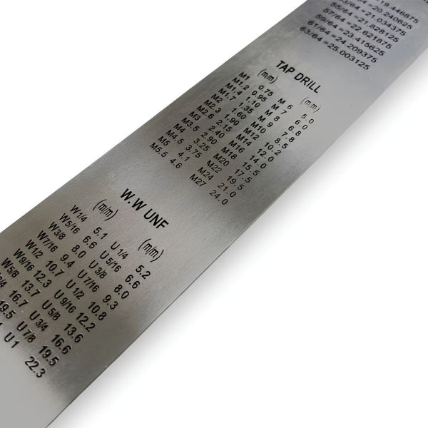 Stainless Steel Ruler Metric Imperial Precision Measuring 600mm