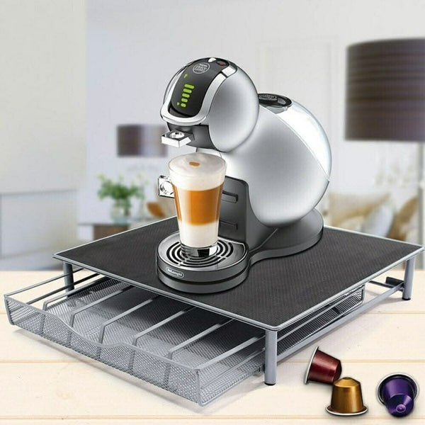 Pod organiser displayed on a kitchen worktop