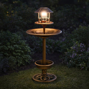 Three in one bird bath feeder and planter