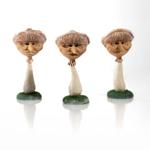 Weatherproof miniature mushrooms for garden decoration