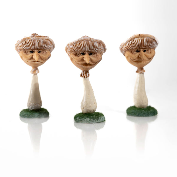 Weatherproof miniature mushrooms for garden decoration