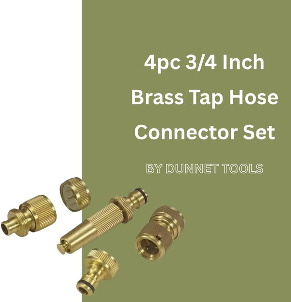Heavy duty brass hose connector kit
