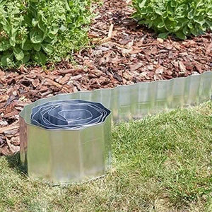 3m galvanised steel garden border edging