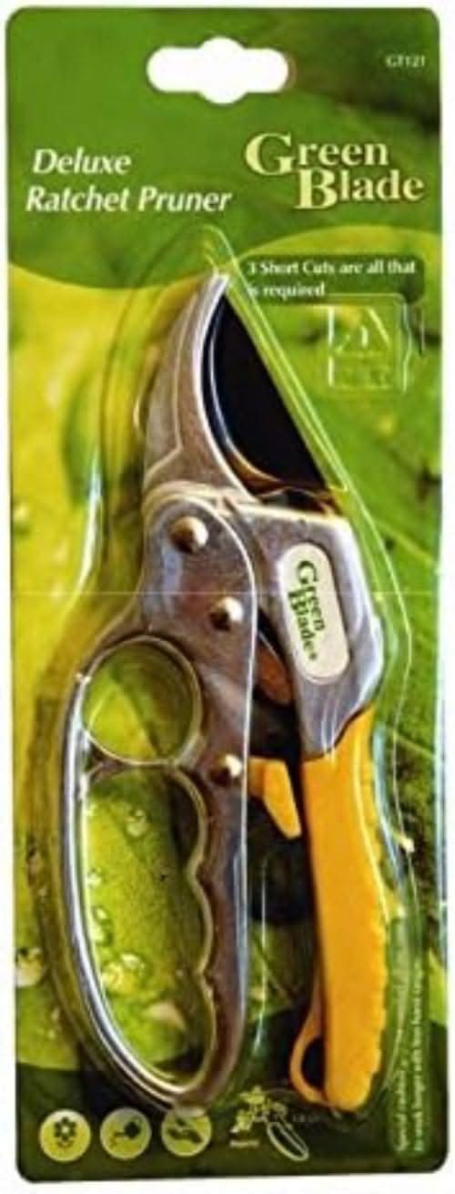 Heavy Duty Deluxe Ratchet Pruners Powerful Cutting Action
