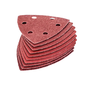 10PC 90mm Hook and Loop Delta Sanding Pads for Wood Finishing