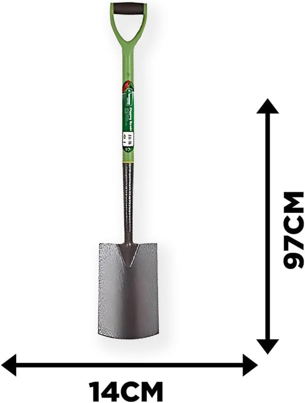 Ergonomic garden shovel for outdoor gardening