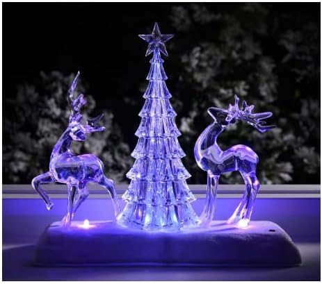 Musical Light-Up Scene With Reindeer and Tree