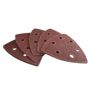 10PC 90mm Hook and Loop Delta Sanding Pads for Wood Finishing