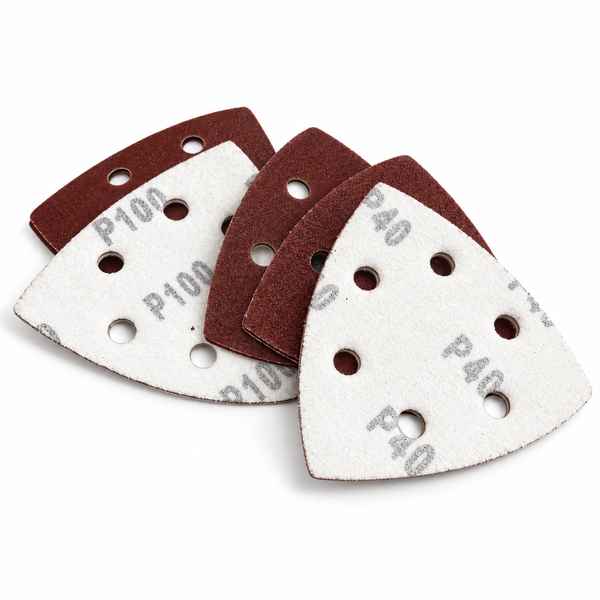 10PC 90mm Hook and Loop Delta Sanding Pads for Wood Finishing