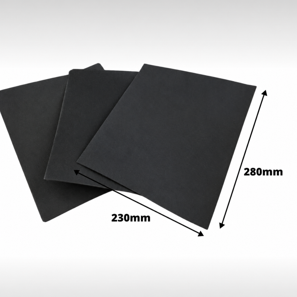 10 Pack Glass Grit Sandpaper Fine Medium Coarse 9" x 11" Wet and Dry Waterproof