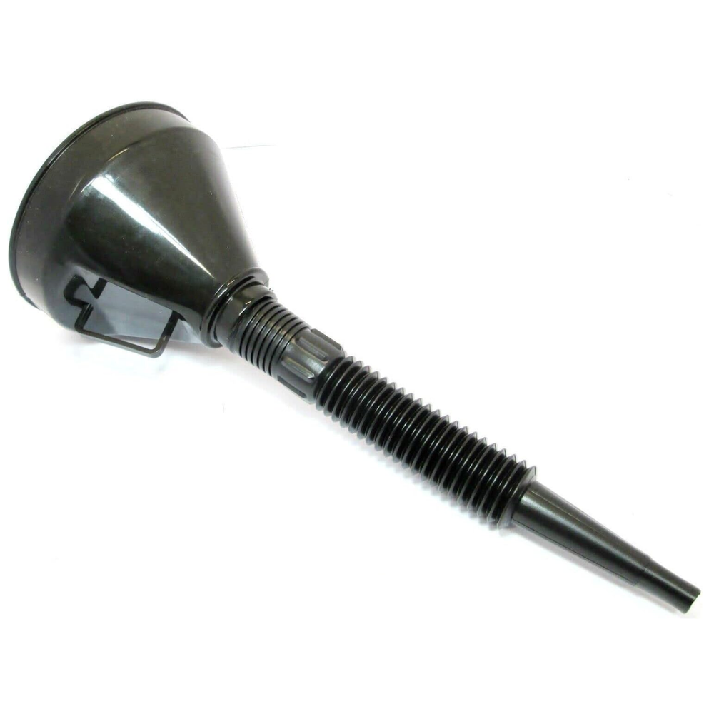 2 in 1 Black Flexi Funnel with Strainer and Flexible Spout