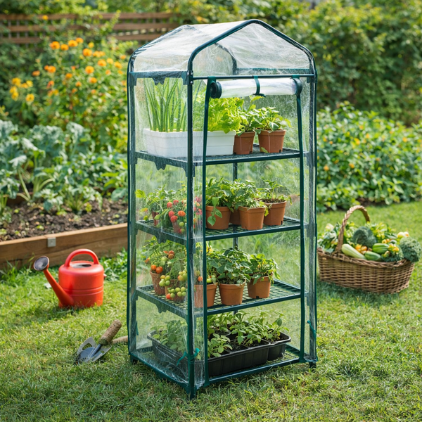 Premium 4 Tier Mini Greenhouse Plant Protection Cover