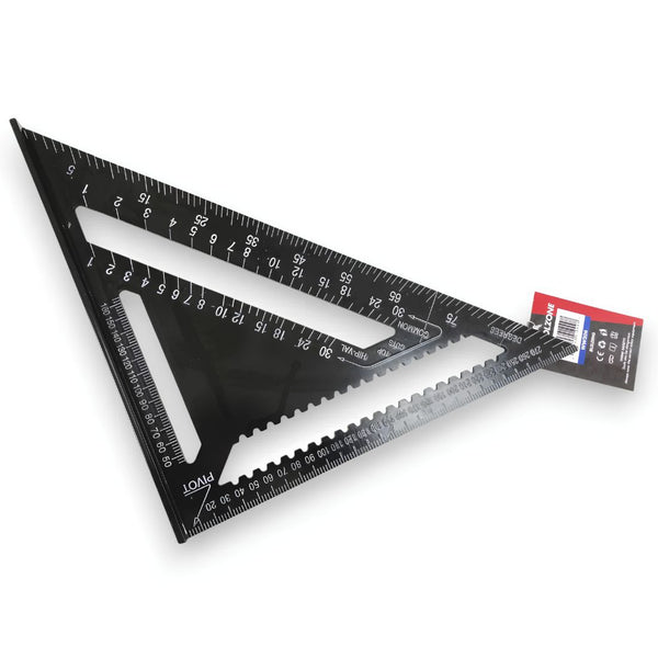 12" Roofer Square Black Aluminium Precision Marking Angle Measure Equipment