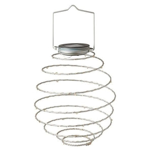 Warm white LEDs illuminating decorative wire spirals