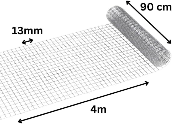 13mm square steel garden netting.