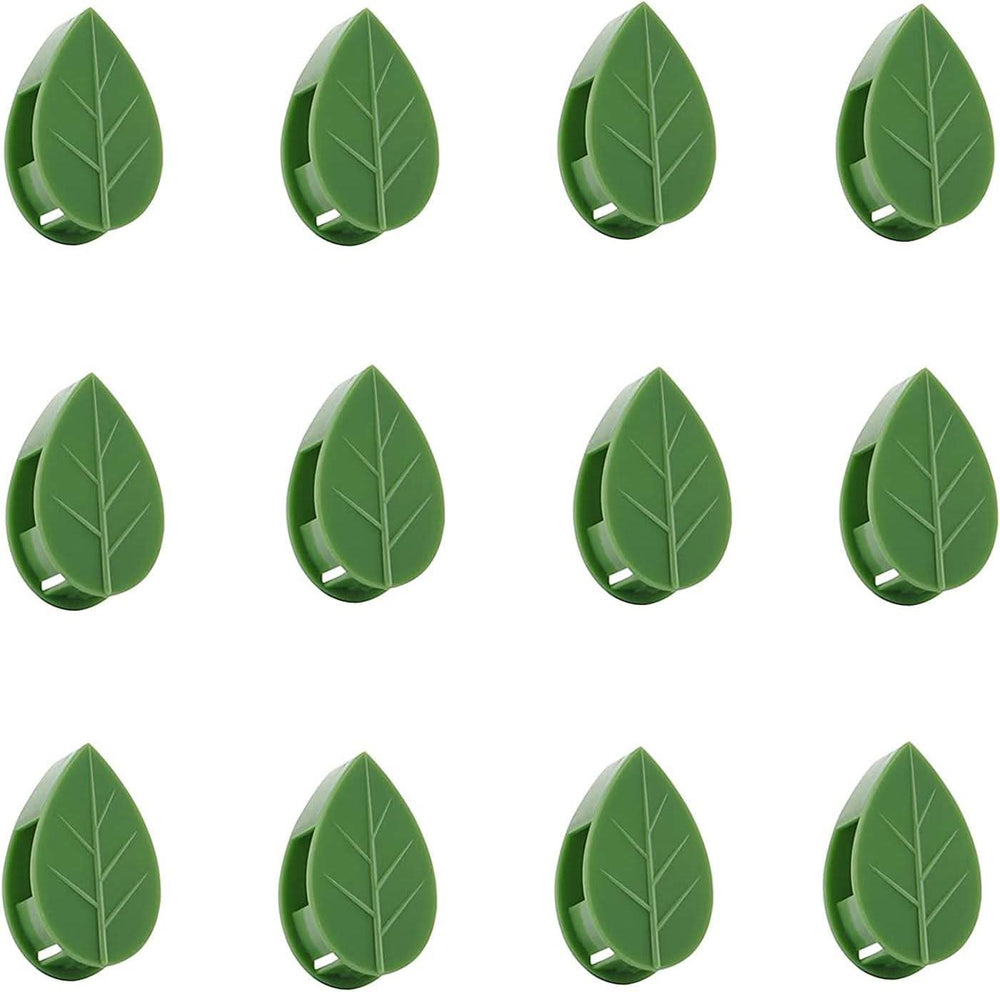 Pack of 50 green leaf plant support clips