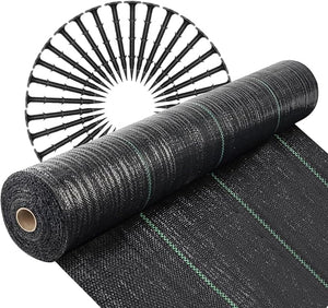 50m weed control fabric membrane with 50 pegs