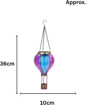 Hanging solar lantern for garden