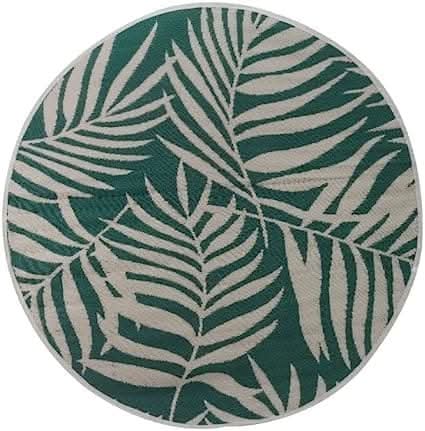 Water Resistant Round Alfresco Indoor Outdoor Rug - 180cm
