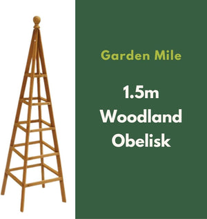1.5m Wooden Garden Obelisk Plant Support Frame