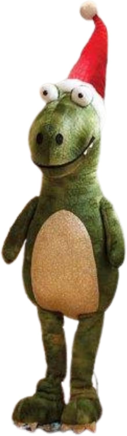 30cm Festive Plush Dino Ornament