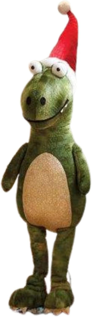 30cm Festive Plush Dino Ornament