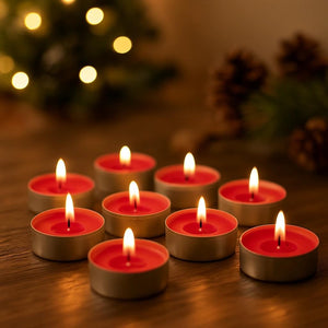 25 Pack of Apple Spiced Scented Tea Light Candles