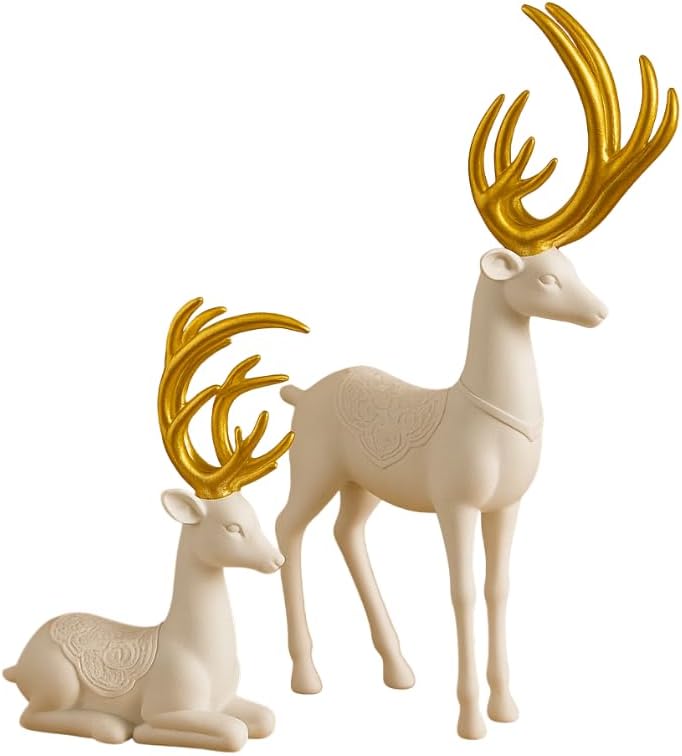 Christmas Set of 2 Reindeer Ornaments
