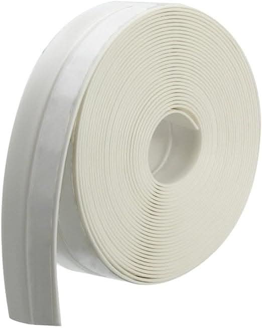 A roll of white foam draught excluder tape.