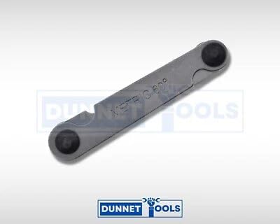 Stainless steel 51 blade thread pitch gauge tool.