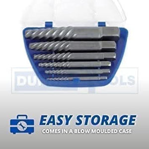 6pc Screw Extractor Set Spiral Flute Extractor Tool Studs Bolts Repair Kit