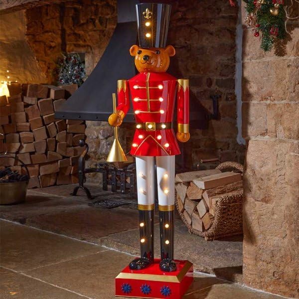 Large 120cm LED Teddy Bear Nutcracker