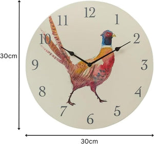 Pheasant Indoor Outdoor Wall Clock