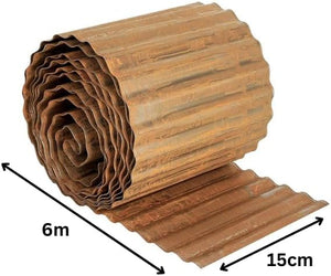 Metal landscape edging roll