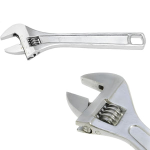 Adjustable Spanner Drop Forged Chrome Plated Jaw 25mm 8 Inch